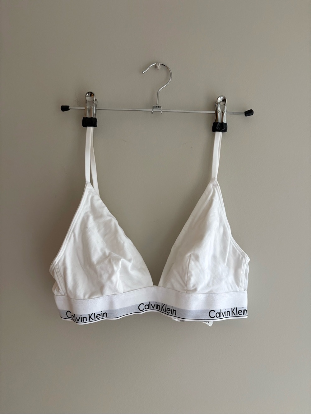 NWOT Calvin Klein White Triangle Bralette